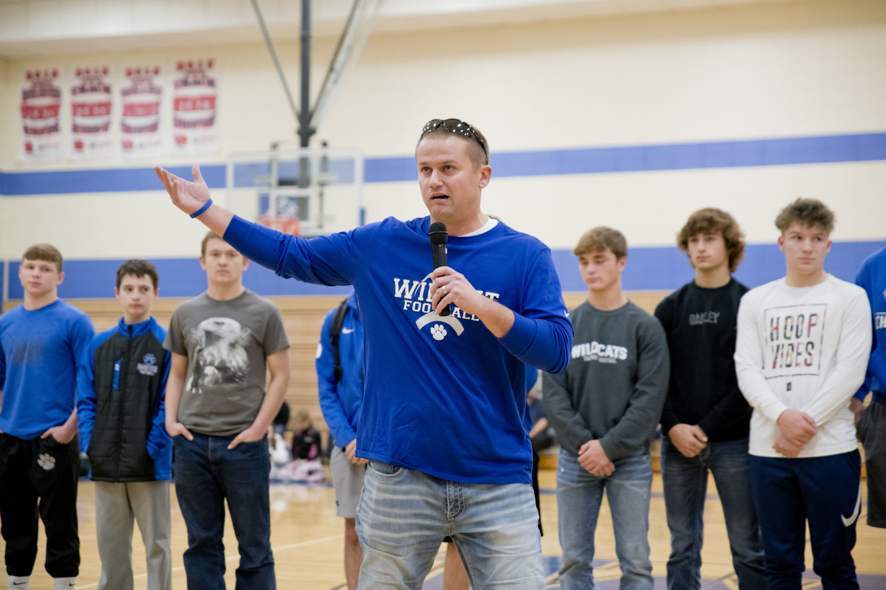 Woodbury Central football sendoff